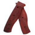 thumbnail image 1 of Shisuyan 2pcs Wood Knife Handle Replacement Kitchen Cutter Grip Accessory For Knife Making Parts Diy Crafts Repair Industrial Tool Hardware, 1 of 9