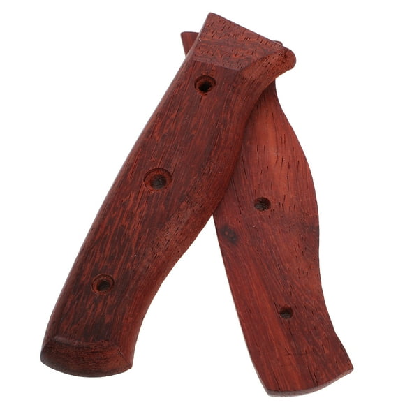 Miangastore 2pcs Wood Knife Handle Replacement Kitchen Cutter Grip Accessory For Knife Making Parts Diy Crafts Repair Industrial Tool Hardware