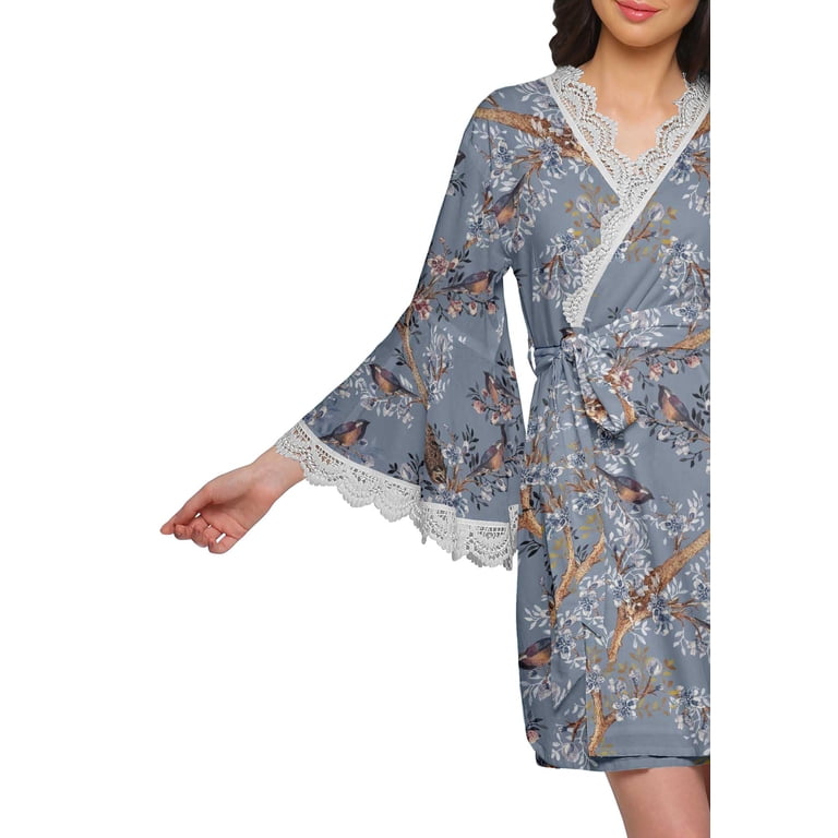 summer cotton dressing gown womens Ladies Dressing Gowns bluebelleandco