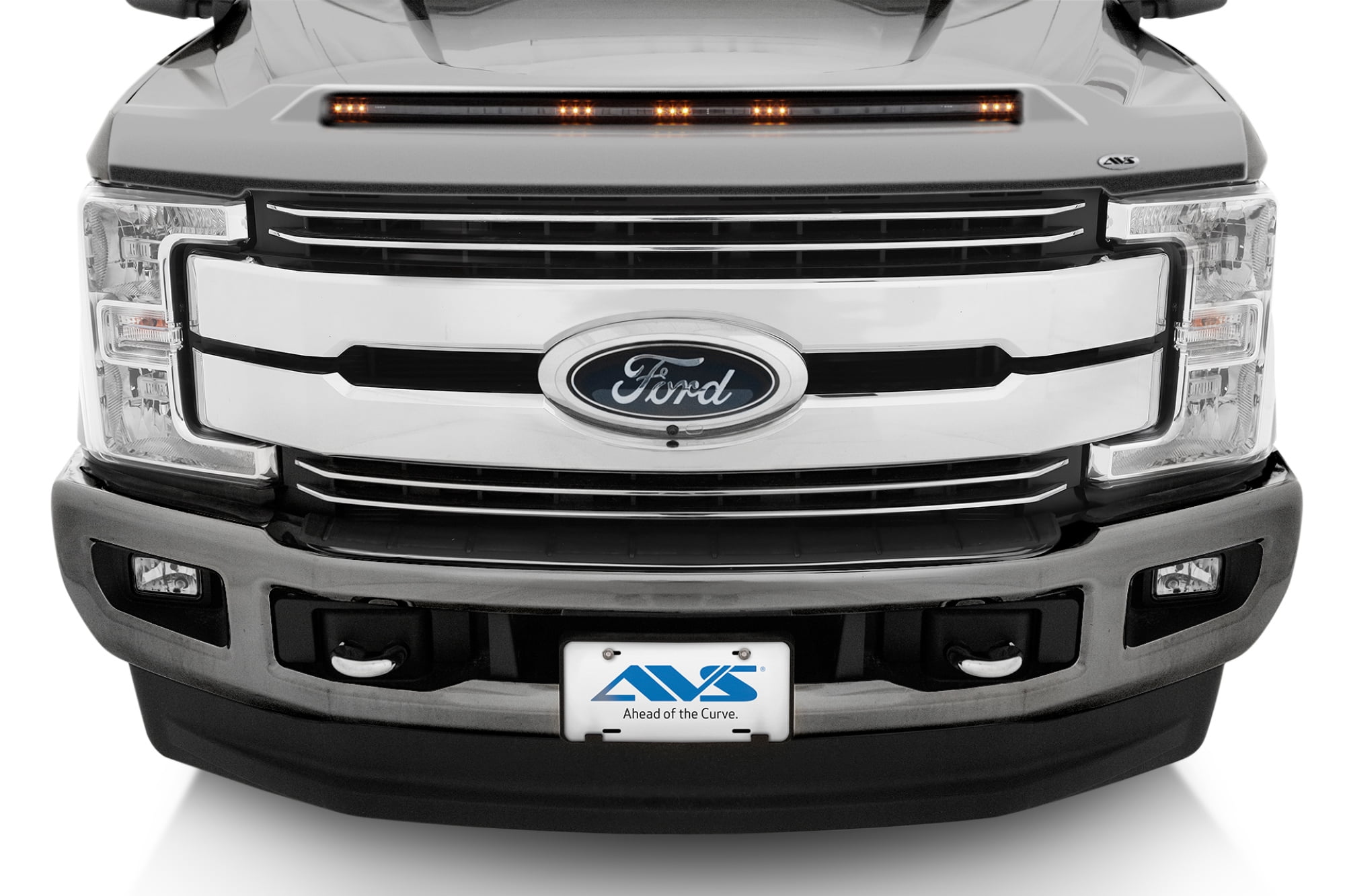 Auto Ventshade AVS 753135UX Aeroskin LightShield™ Color Hood Protector, Ingot Silver, for 2017