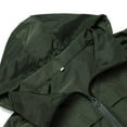 thumbnail image 6 of Baqcunre Women's Hooded Waterproof Mid-Length Solid Color Raincoat With Sun Protection Sports & Outdoors Rain Jacket Women Long Coat Women,Womens Winter Coats Army Green L, 6 of 8