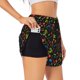 thumbnail image 1 of Balery Berries Pantalones cortos deportivos para mujer con forro y dos bolsillos, elásticos, para entrenamiento, gimnasio, yoga-Large, 1 of 7