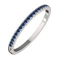 thumbnail image 4 of Belinda Jewelz Solid Sterling Silver Delicate Band Ring with 19 Blue-sapphire Cubic Zirconia Gemstones for Women, 4 of 4