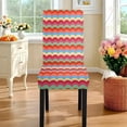 thumbnail image 4 of TSOVTHRID Colorful Wave Stripe Print 5 PCS Tablecloth and Chair Covers Set, Rectangle Table Cover with Stretchable Chair Seat Slipcovers for Home Kitchen, Banquet, Party, 4 of 7