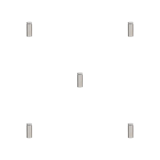 Tornillo de publicidad Riwesomey Acero inoxidable Espejo de vidrio duradero Soporte para colgar en la pared Type2 NO2