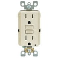 thumbnail image 2 of Leviton M96-GFTR1-03T 15 Amp Light Almond GFCI Receptacle 3 Count, 2 of 2