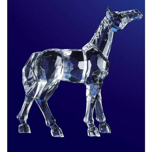 Icy Giftware Crystal Horse Tabletop Figurines - 5" - Set of 2