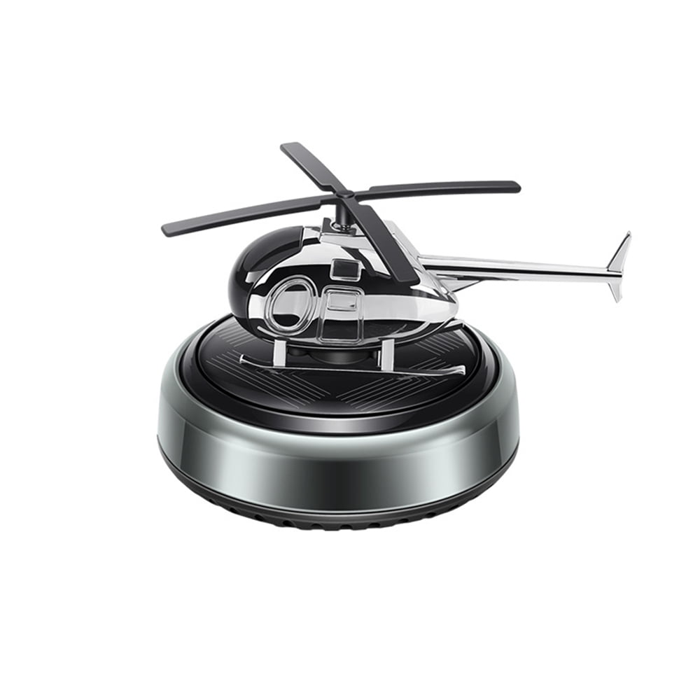 Acaigel Solar Powered Helicopter Air Freshener Car Airplane Fragrance Diffuser Ornament