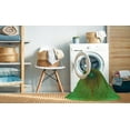 thumbnail image 2 of Ahgly Tapis d'Intérieur Lavable en Machine Carré Transitionnel Vert Armée, 3 Pieds Carré, 2 of 7
