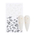 thumbnail image 7 of opvise Nail Sticker Lace Design 5D Engraved Nail Art Decoration Manicure White Rose Flower Tips for Female, 7 of 7