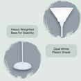 thumbnail image 6 of LIGHTACCENTS White Torchiere Floor Lamp - Contemporary Standing Lamp with Opal White Cone Shaped Shade, 70 inches Tall for Living Rooms, Bedrooms, and More - Stylish and Functional, 6 of 8