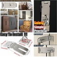 thumbnail image 5 of High-end black buckle hinge door hinge lock padlock, 5 of 5