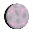 thumbnail image 2 of Balery Pink Flamingo Tire Covers - Tough Tire Wheel Protector for Truck, SUV, Trailer, Camper, RV -16 inch, 2 of 8
