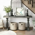 thumbnail image 4 of Bowery Hill Traditional 59-Inch Wood Console Table in Gray Finish, 4 of 7