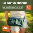 thumbnail image 4 of Ozark Trail Unisex Double Pocket Polyester Fanny Pack Cross Body, Teal, 4 of 15
