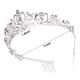 thumbnail image 4 of Didder Tiara de cristal plateado corona diadema princesa elegante corona con peines para mujeres niñas novia boda fiesta de cumpleaños, 4 of 4