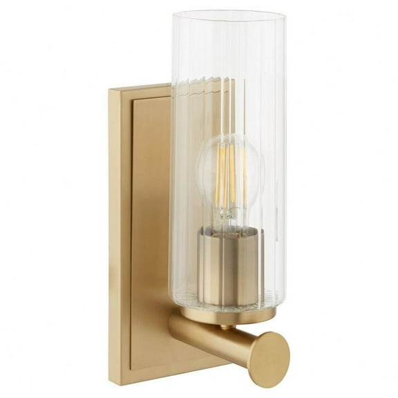 1 Light Wall Mount-11.5 inches Tall and 4.75 inches Wide-Aged Brass Finish Bailey Street Home 183-Bel-5048456