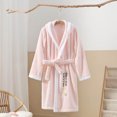 thumbnail image 3 of Bixock Unisex Toddler Robe for Girls Boys Hooded Robe Kids Fleece Bathrobe Children Loungewear Print Cape Absorbent Wearable Indoor Outfit for 0 To 8 Years Fall Winter Sleepwear, 3 of 5
