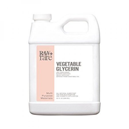 - Glycerin Vegetable, Kosher Halal Pharmaceutical USP Grade, Soap Base Oil, Natural Solution and Humectant for Cosmetics, Art Crafts, and DIY E Liquid for E Cigs by Raw Plus Rare - 32 fl oz.