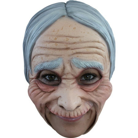 Old Lady Chinless Mask Adult Halloween Accessory