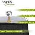 thumbnail image 5 of Aspen Creative 24025-11, Clear with Black Line Glass Lamp Finial in Copper, 2" Tall, 5 of 6