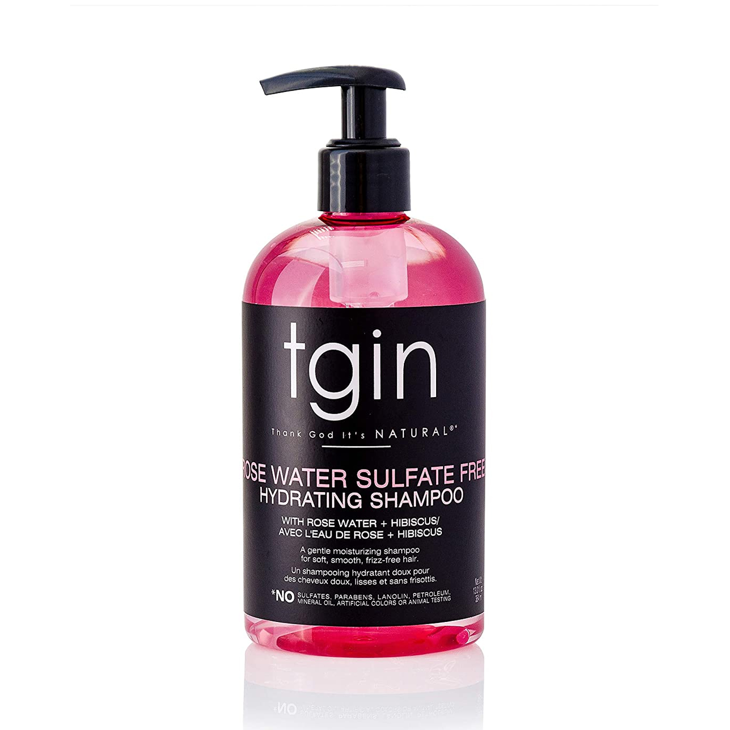 TGIN Rose Water Shampoo, 13 Oz.