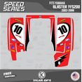 thumbnail image 4 of Kalair GFX Graphics Kit for Yamaha ATV BLASTER YFS 200 (2003-2006) Speed Series, 4 of 5
