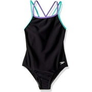 Speedo Criss Cross One Piece Swimsuit, Multi, 10
