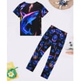 thumbnail image 4 of ATAIKU 3-12Y Boys Pajamas Set Sleeves Top and Pants 2 Pieces Summer Pjs Set Kid Shark Sleepwear, 4 of 9