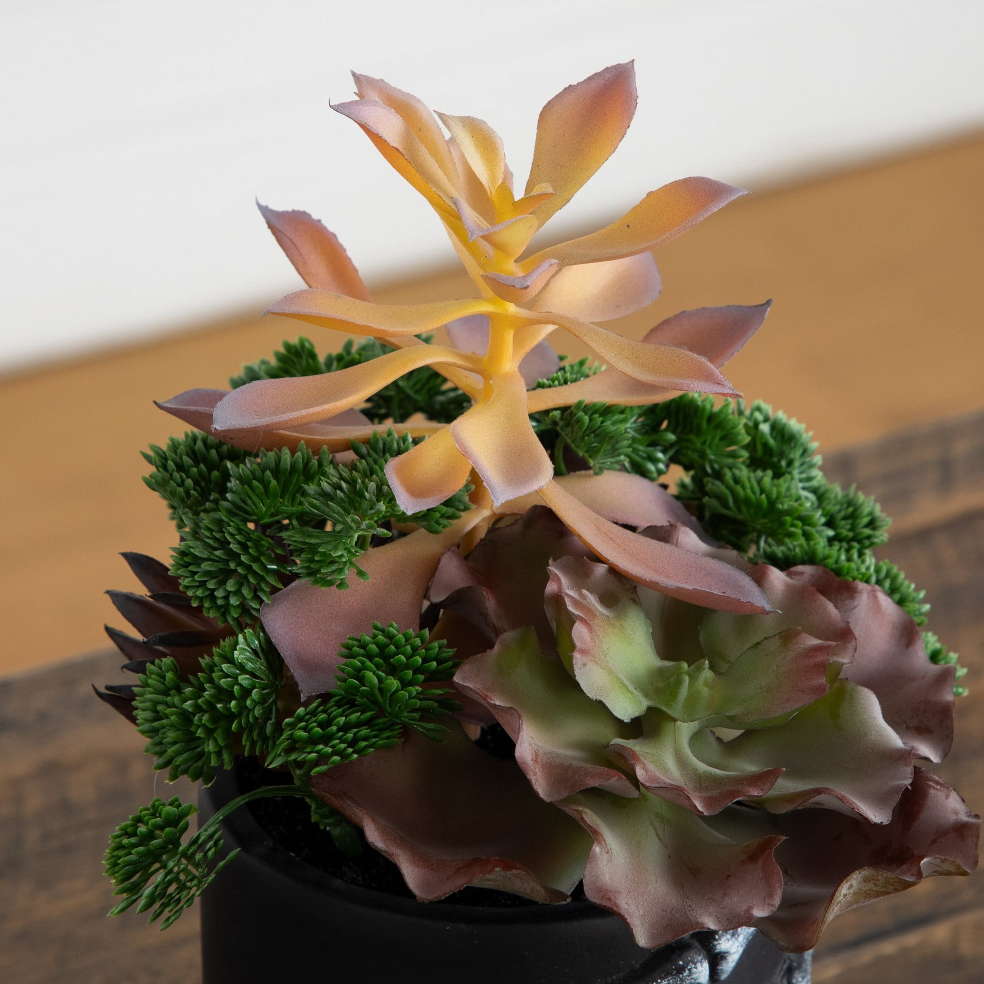 9in. Artificial Halloween Succulent Garden in Skeleton Hand Planter