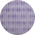 thumbnail image 2 of Addison Rugs Mayfield Washable Transitional Geometric Purple Round Rug, 8' x 8', 2 of 5