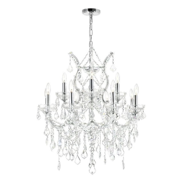 CWI Lighting Maria Theresa Lustre 13 Lumières avec Finition Chrome