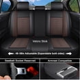 thumbnail image 6 of for NISSAN MURANO 2017 Car Seat Cover, Premium Leather 5 Piece Full Set With a Headrest and Lumbar Support Waterproof, Black and Brown Car Seat Covers, Pet Car Seat Covers, 6 of 7