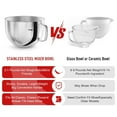 thumbnail image 4 of Stainless Steel Mixer Bowl Dishwasher Safe Stand Mixer Bowl Dough Mixer Bowls Food Mixer Bowl Stainless Steel Texture, 4 of 8