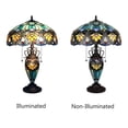 thumbnail image 5 of CHLOE Lighting Kendall Tiffany-Style 3-Light Victorian Double Lit Table Lamp 16" Shade, 5 of 8