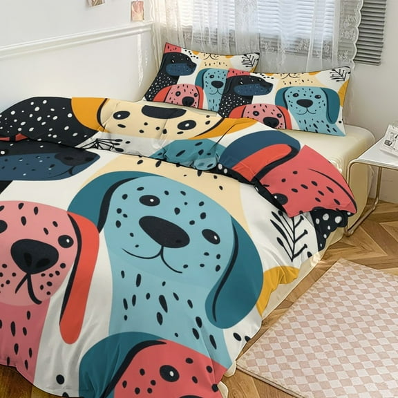 Dog (16) Bedding Set Couple Bedclothes Pillowcase Customized Home Textiles Bed Set for Bedroom Decoration