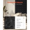 thumbnail image 5 of Modern Matte Black 3D Wall Panels-33-Pack PVC Diamond Tiles for Bedroom,Living Room,and Gaming Room Accent Walls,11.81x11.81 Inches,32 Sq.Ft Coverage, 5 of 6