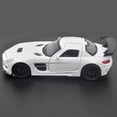thumbnail image 2 of 1: 32 is suitable for Mercedes AMG SLS die-casting metal alloy models, car sound and light pull-back series children's toy gifts, 2 of 3