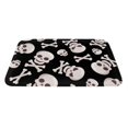 thumbnail image 2 of Haiem black white Skull bone Front Door Mat Indoor Outdoor Entrance, Waterproof All-Season, All-Weather Doormat, Durable Flannel Fabric, Fade Resistant, Low Profile, 16x24in, 2 of 8