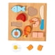 thumbnail image 4 of Rompecabezas de madera para cortar, rompecabezas de combinación, juguete de aprendizaje, juego de simulación preescolar, juego de rol carne, 4 of 9