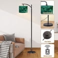 thumbnail image 5 of Arc Floor Lamps Colorful Texture Emerald Aquamarine Pigment Sapphirine Green Gold Modern LED Adjustable Lampshade Standing Light for Living Room Reading Bedroom Office, 5 of 5