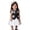 Black, variant on Girls Summer Outfit Set, Bow Top Pleated Skirt Set Two-Piece, Short Sleeve Round Neck Top and Skirt for Kids, Casual Daily Wear for Toddler Summer Outings and Parties
