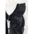 thumbnail image 4 of Traje de baño de una pieza para mujer con volantes y escote en V profundo con tiras Trajes de baño, 4 of 6