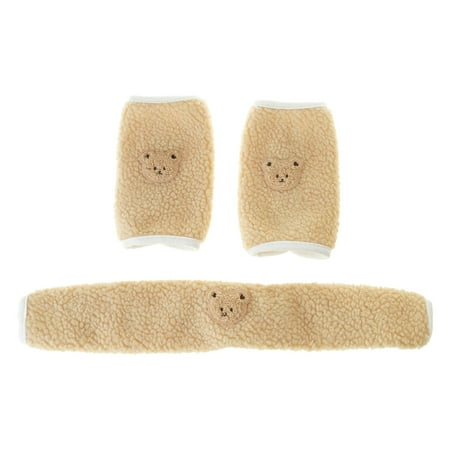 Cartoon Baby Bib Infant Saliva Towel Burping Cloth Strollers Shoulder Belt Sleeve with Armrest Protective Wrap Set
