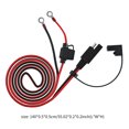 thumbnail image 3 of Cable De Enchufe Sae De 140 Cm/55,02 Pulgadas, Cable De Conexión De Terminal Ot De Alto Rendimiento, Puerto De Pared Lateral Resistente Al Agua, Cable Diy Para Motocicleta, Panel Solar, Batería De Advancent VI003202-00, 3 of 6