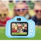 thumbnail image 3 of Mejora la cámara selfie para niños, regalos de cumpleaños de Navidad para niños de 3 a 9 años, cámaras de vídeo digitales HD para niños pequeños, juguete portátil azul, 3 of 5