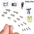 thumbnail image 5 of Paquete de 800 tornillos pequeños de cabeza plana Phillips 16 tipos M1 M1.2 M1.4 M1.6 M1.7 niquelados - Micro tornillos de reparación electrónica, tornillos pequeños, mini tornillos de máquina, 5 of 5