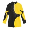 thumbnail image 6 of MSemis Girls One-Piece Gymnastics Leotard Shiny Long Sleeve Ballet Unitard with Shorts, 6 of 6