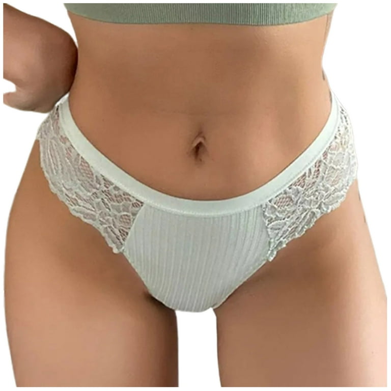 Simplmasygenix Clearance Underwear for Women Plus Size Bikini Botton  Lingerie Pack Of 4 Women Solid Color Patchwork Briefs Panties Knickers U