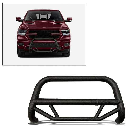 Black Horse Max Bull Bar Black Textured Mbt Mr1512 Compatible With 19 20 Fits select: 2019 ,2022 RAM 1500